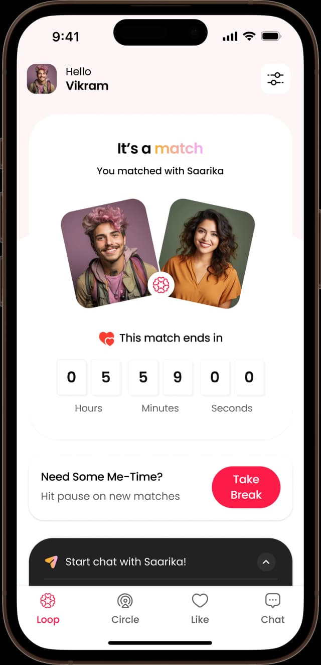 Daily new matches at 6 Pm